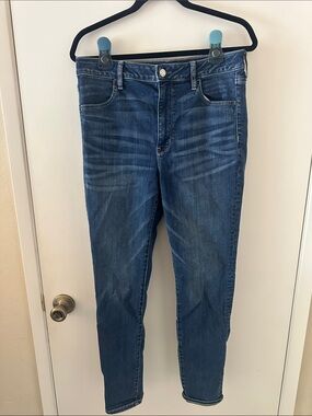 American Eagle Outfitters mid rise Dark Blue Super Stretch Jeans